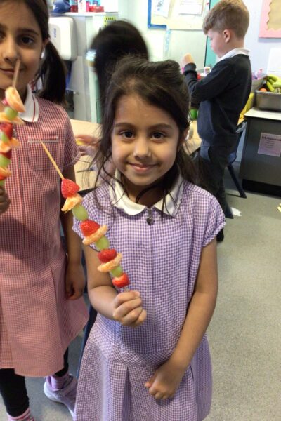 Fruit kebabs