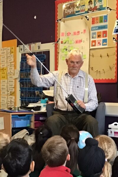 Mr Frostbite visiting year 1 for our Explorer Topic