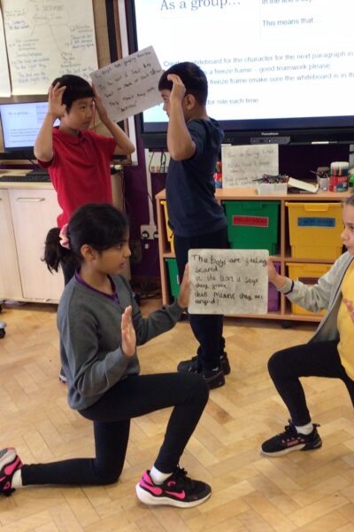 Y5: Freeze frames from our 'meeting' story