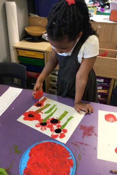 Remembrance Day - Poppy Painting